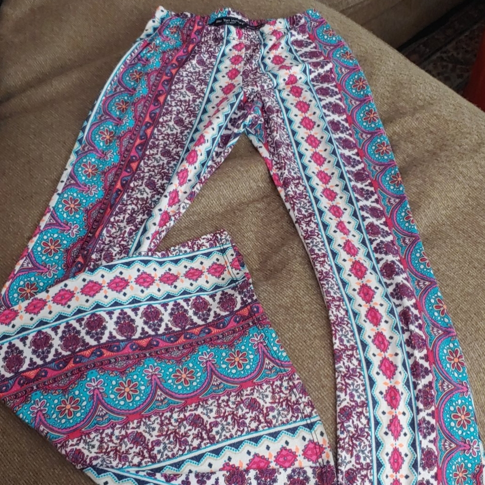 Bright comfy flare pants
